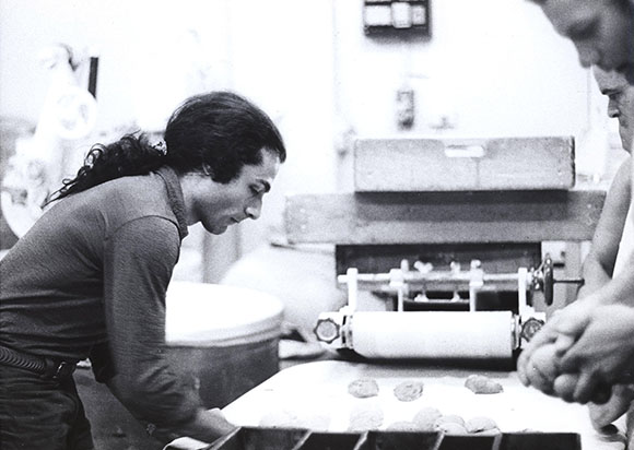 Portrait of Miralda, preparing bread in a bakery